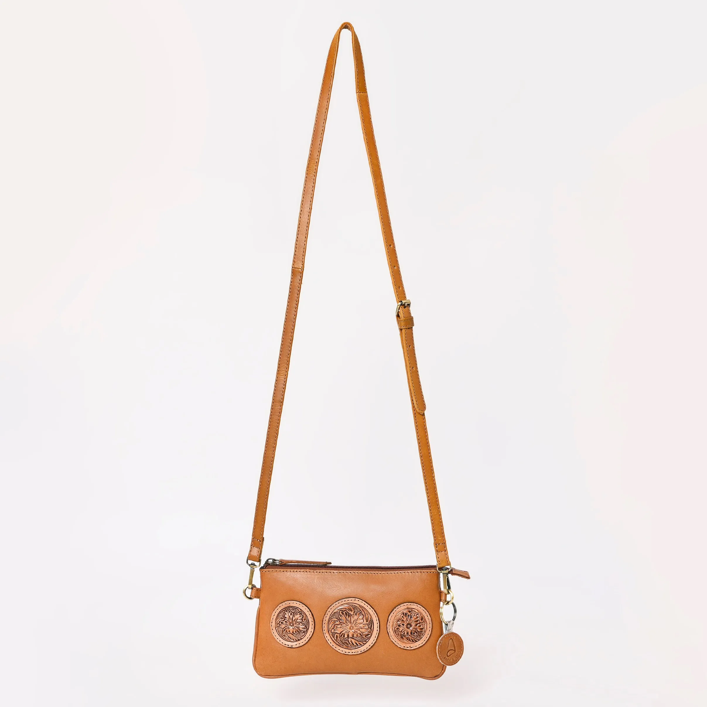 A&A-988 Montana West Genuine Oily Calf Collection Clutch/Crossbody