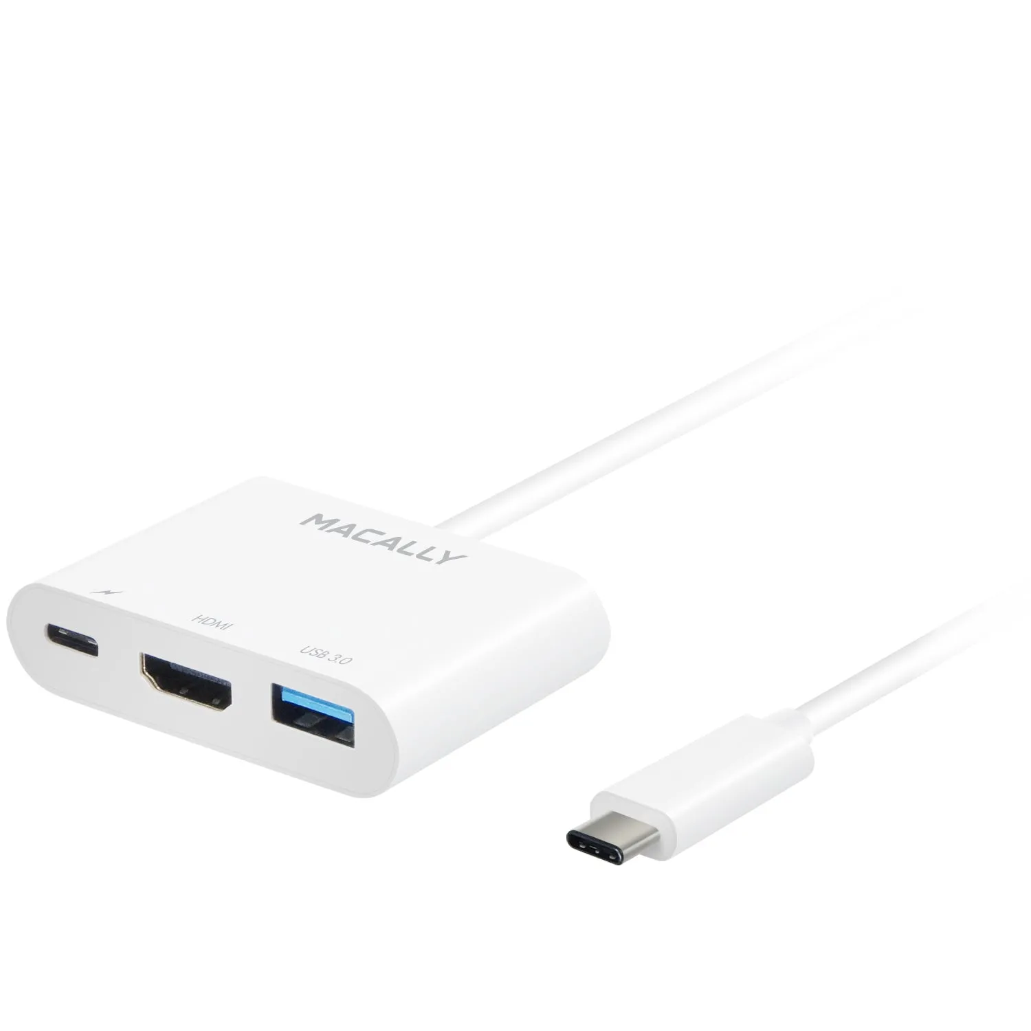 Adaptador USB-C a HDMI/USB3.0 Superspeed 5GB/USB-C 4K de Macally