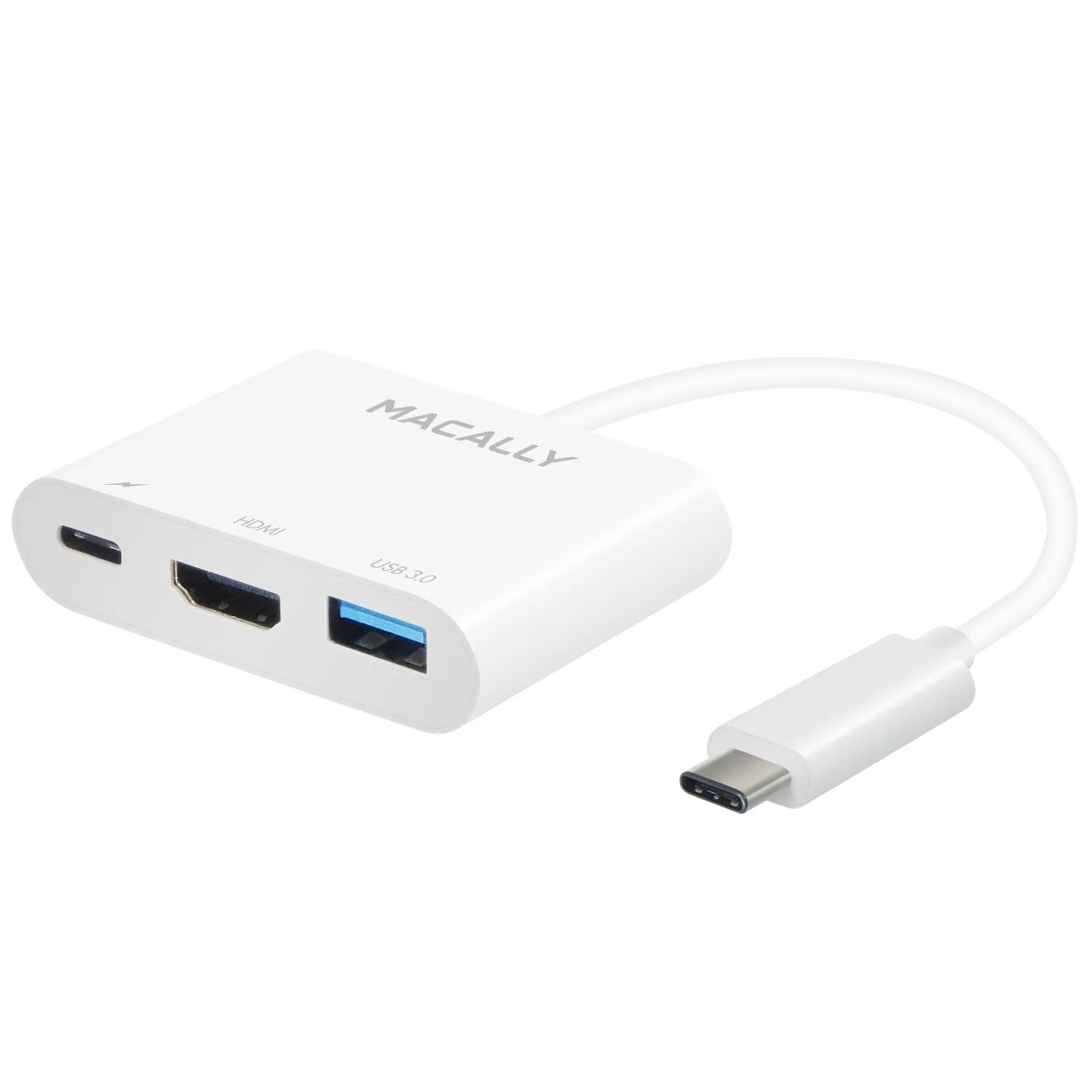 Adaptador USB-C a HDMI/USB3.0 Superspeed 5GB/USB-C 4K de Macally