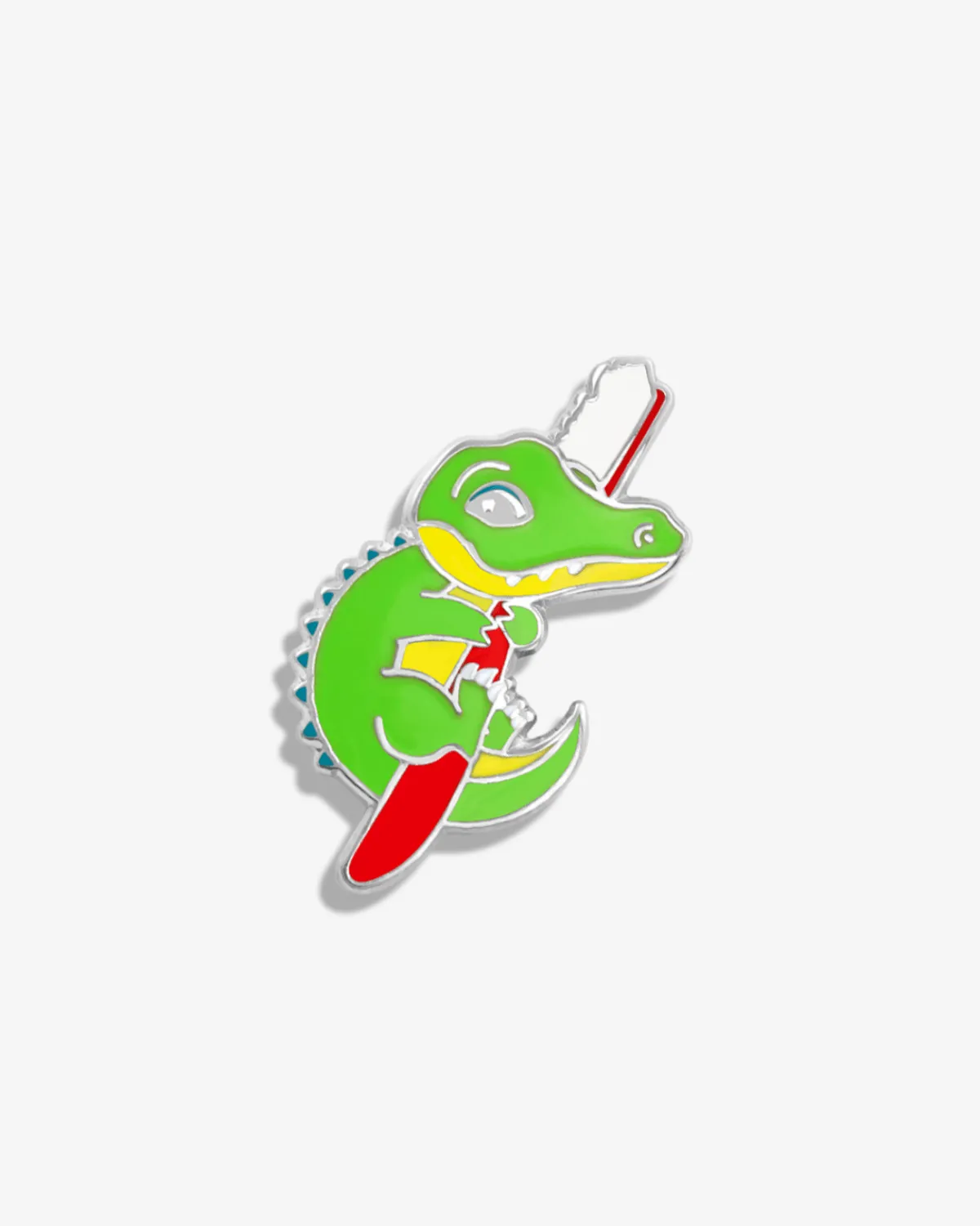 Al E. Gator w/ Toothbrush Lapel Pin