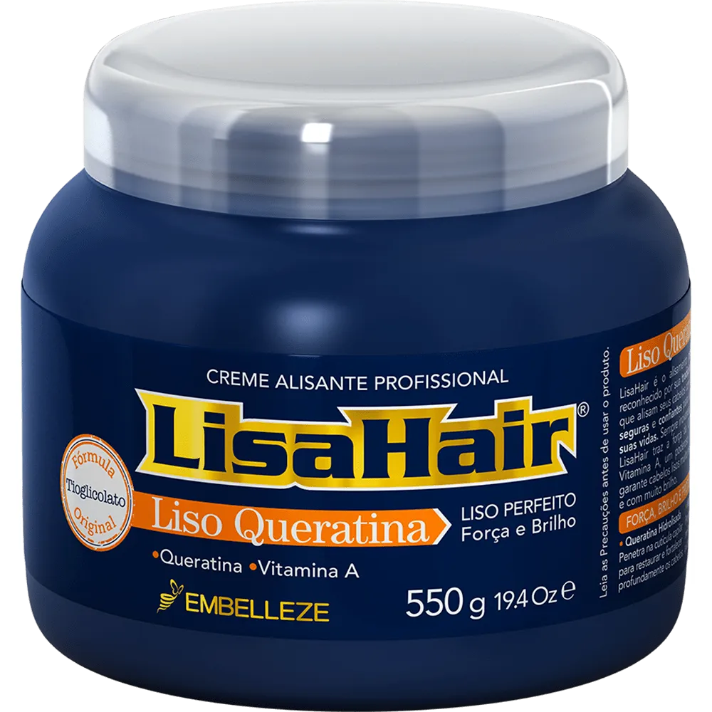 ALISANTE LISAHAIR CREME PROFISSIONAL 550G