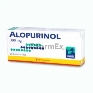 Alopurinol 300 mg x 20 comprimidos susc-1 de 6 meses