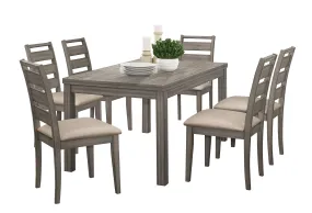 Bainbridge 7-piece Dining Set - Weathered Grey