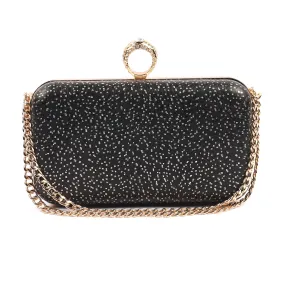 Black Fancy Clutch C20850