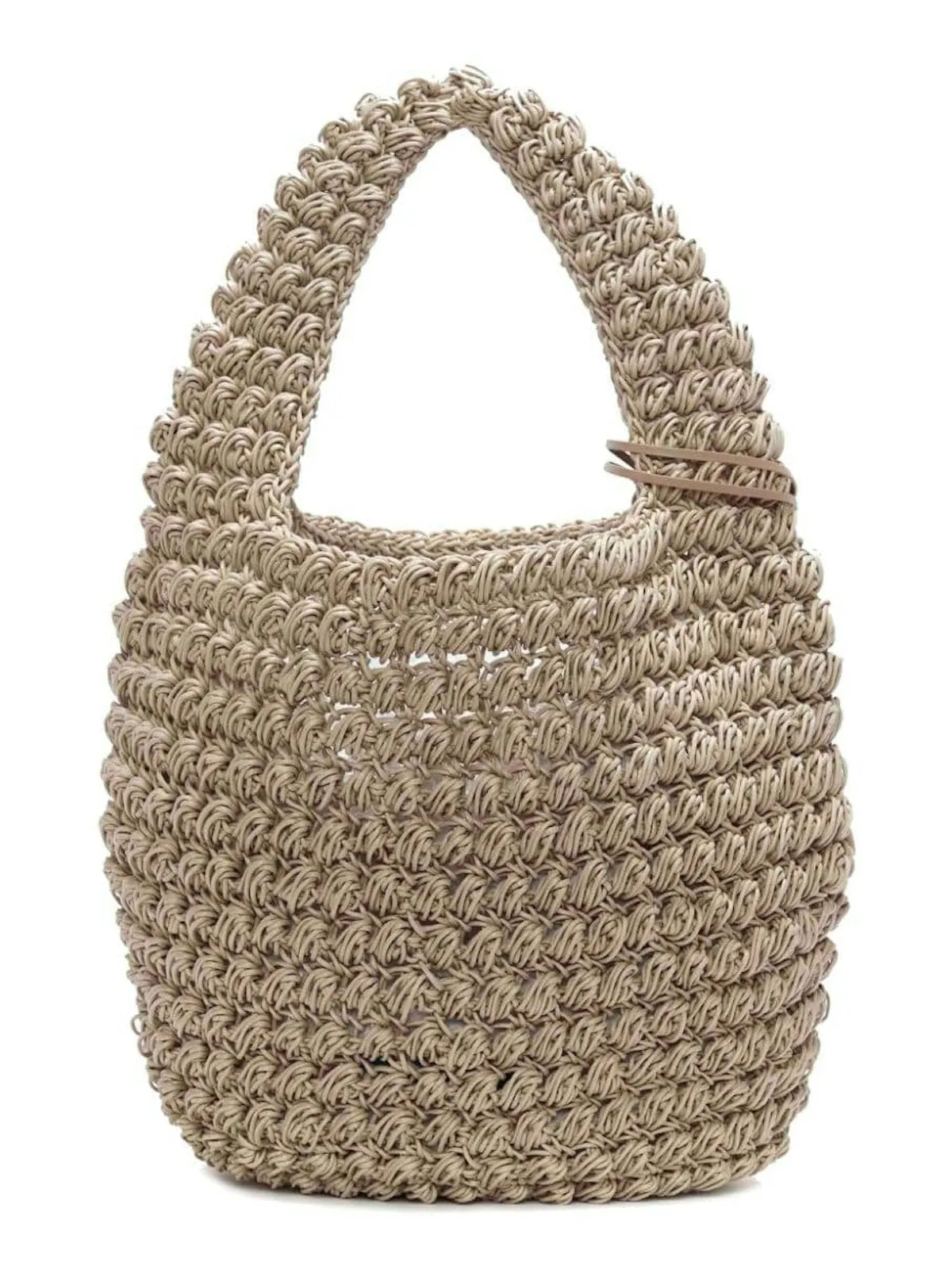 BOLSO CESTO M BEIGE NUDOS