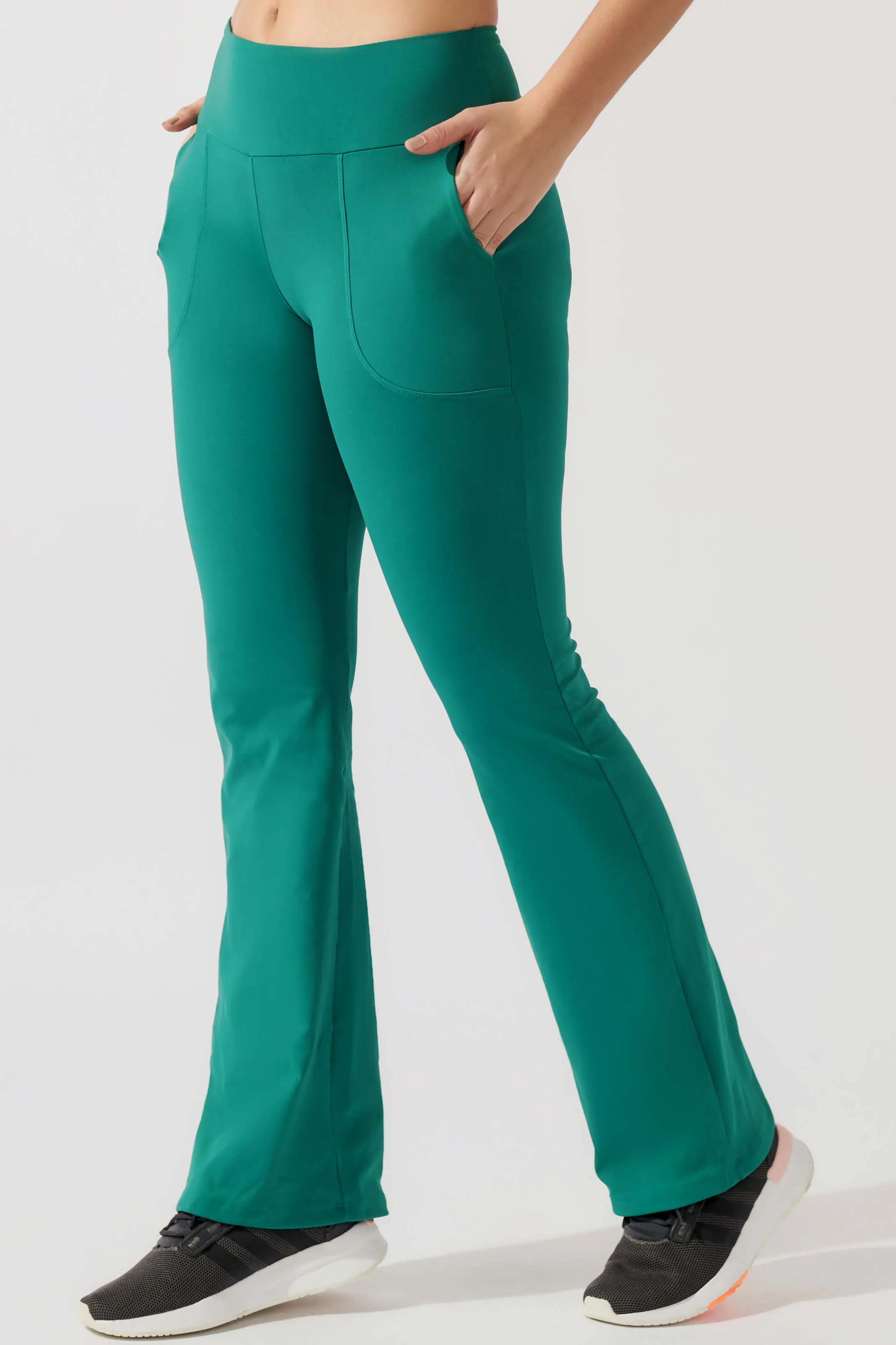 Calça Bailarina Modeladora com Bolso Verde