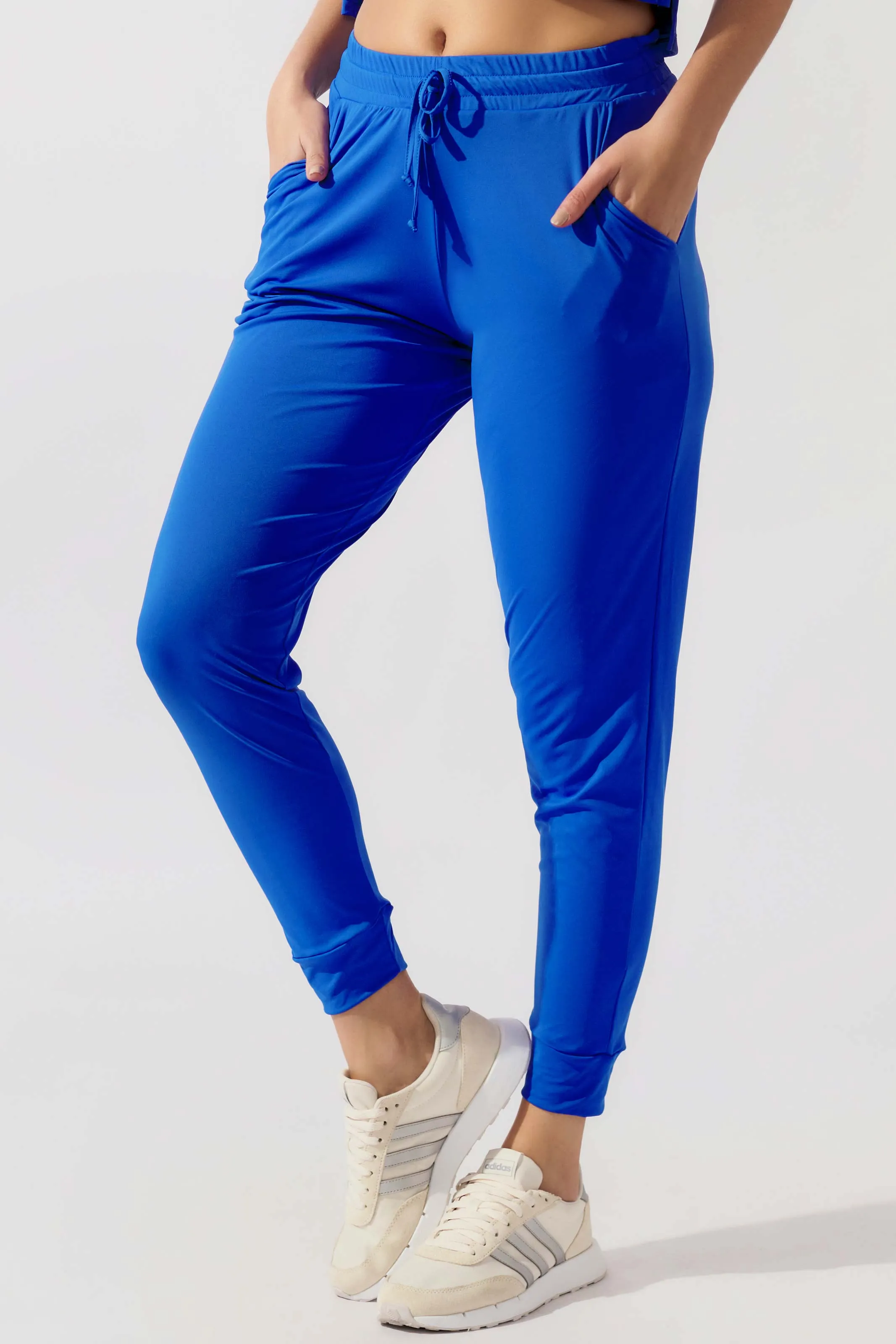 Calça Jogger com Bolso Azul