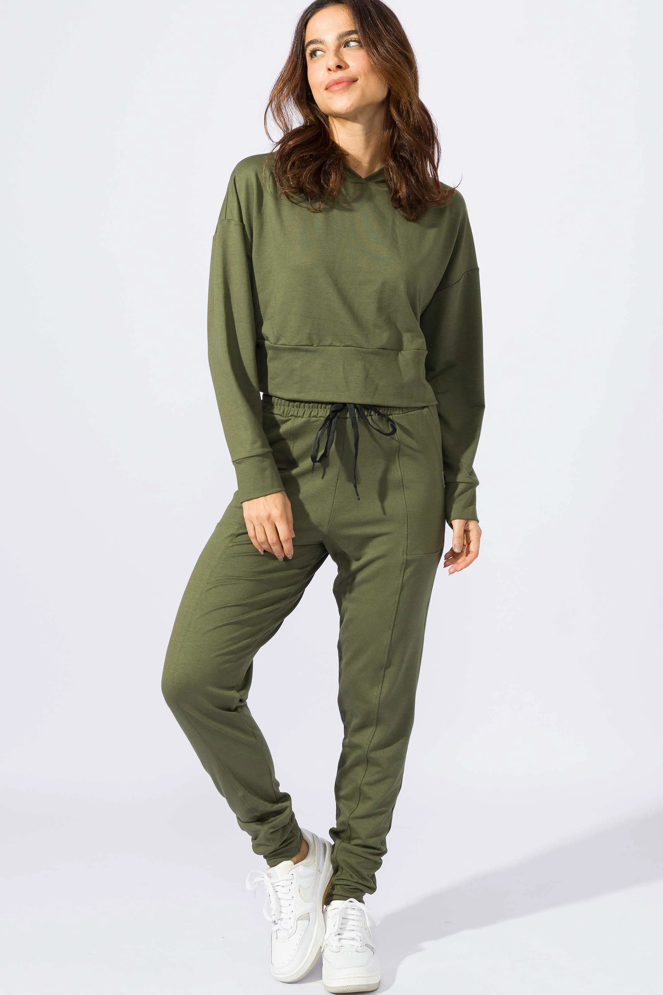 Calça Jogger com Bolso Verde