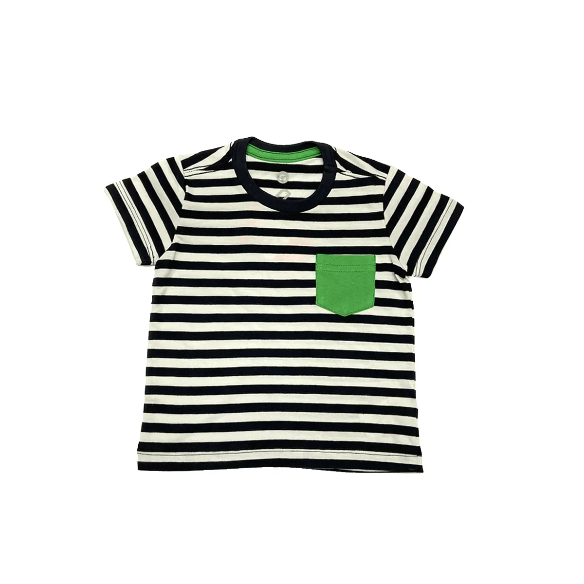 Camiseta Listra e Bolso Verde