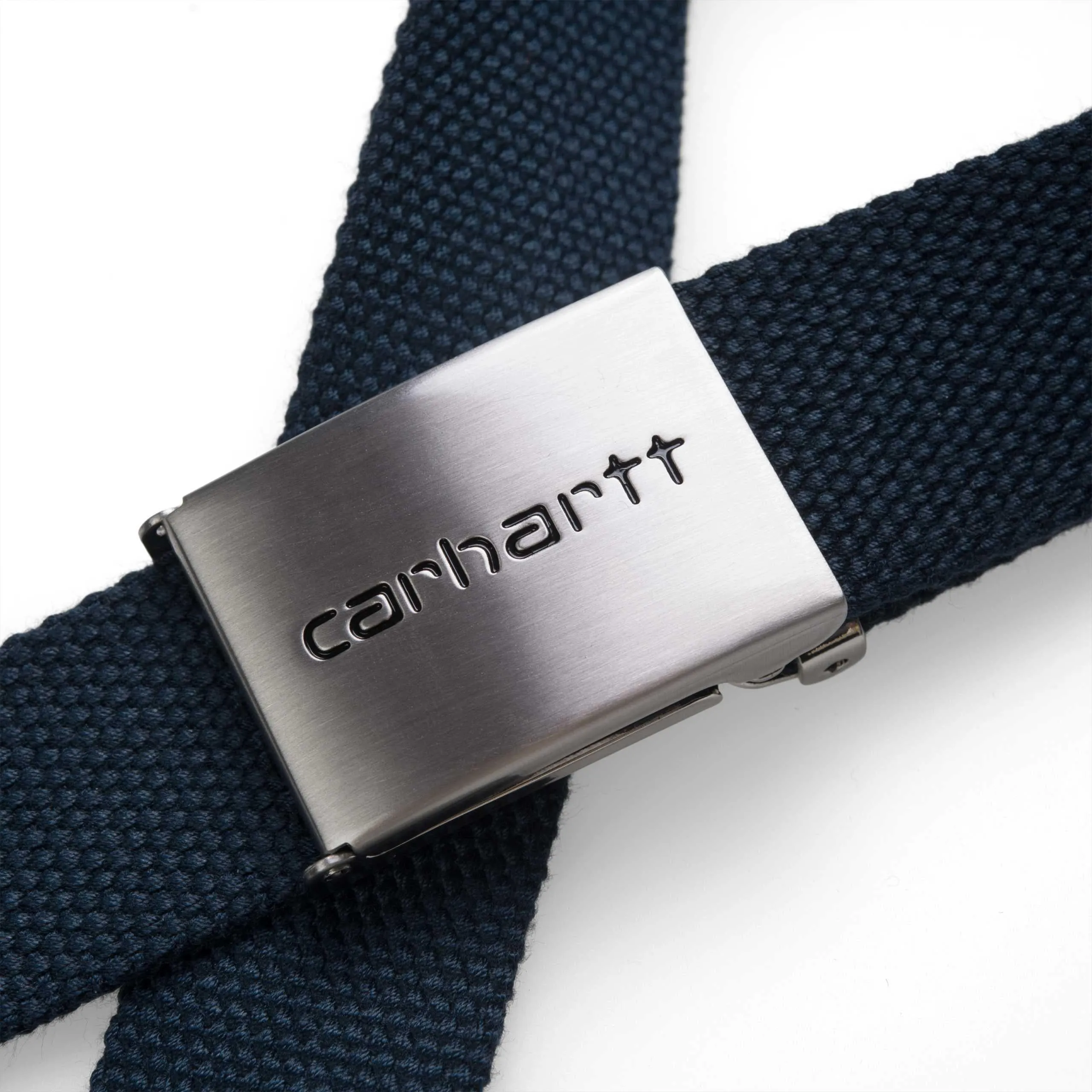 Carhartt Clip Belt Chrome Dark Navy