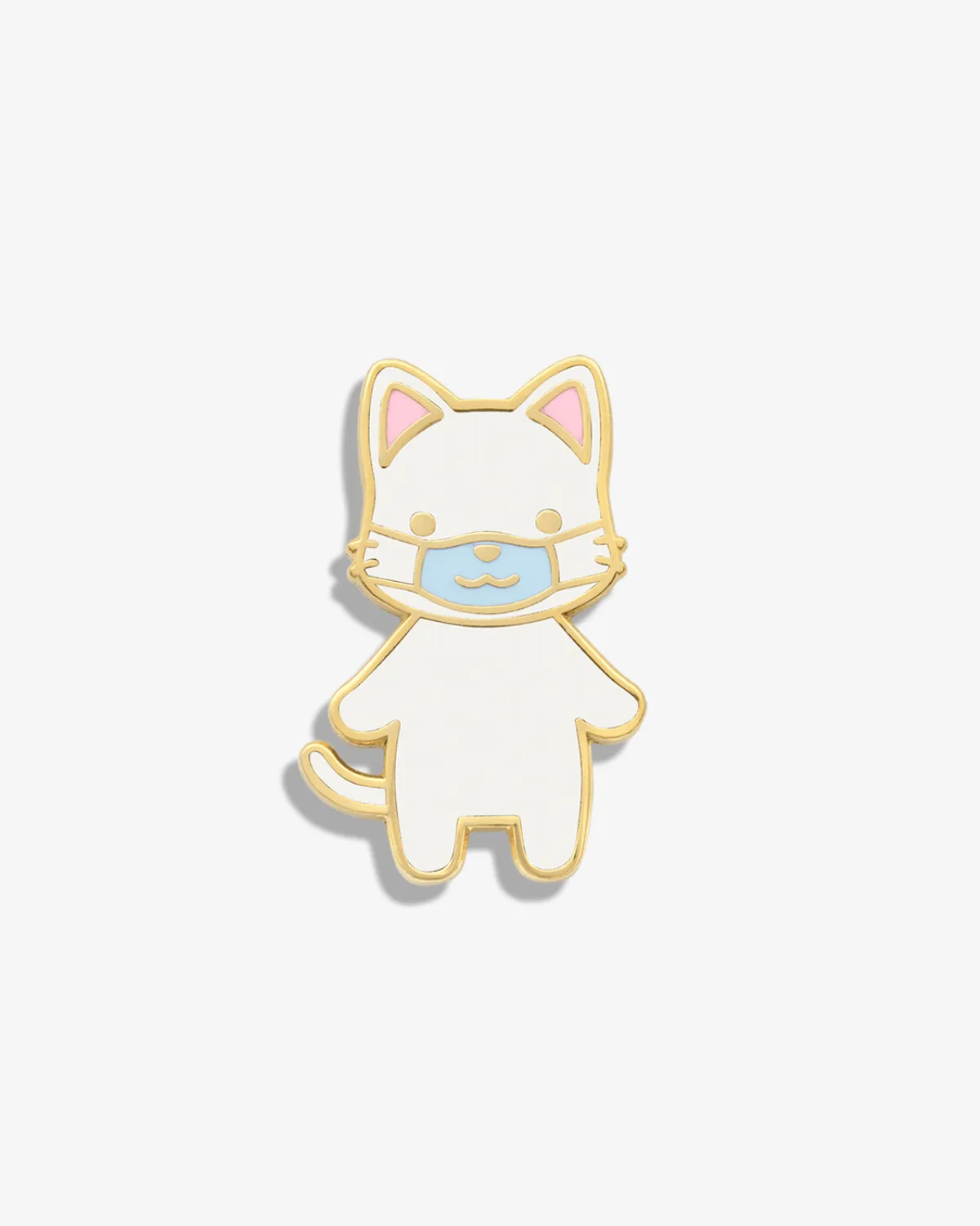 Cat w/ Mask Lapel Pin