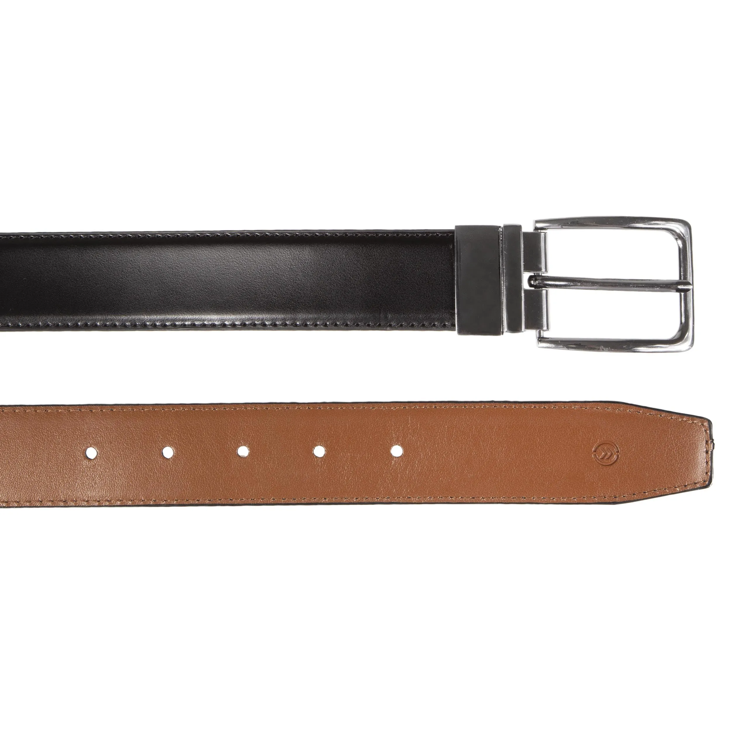 Ceinture Homme 2 en 1 Noir/Cognac