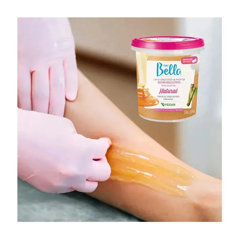 CERA HIDROSSOLÚVEL NATURAL DEPIL BELLA 1,3KG