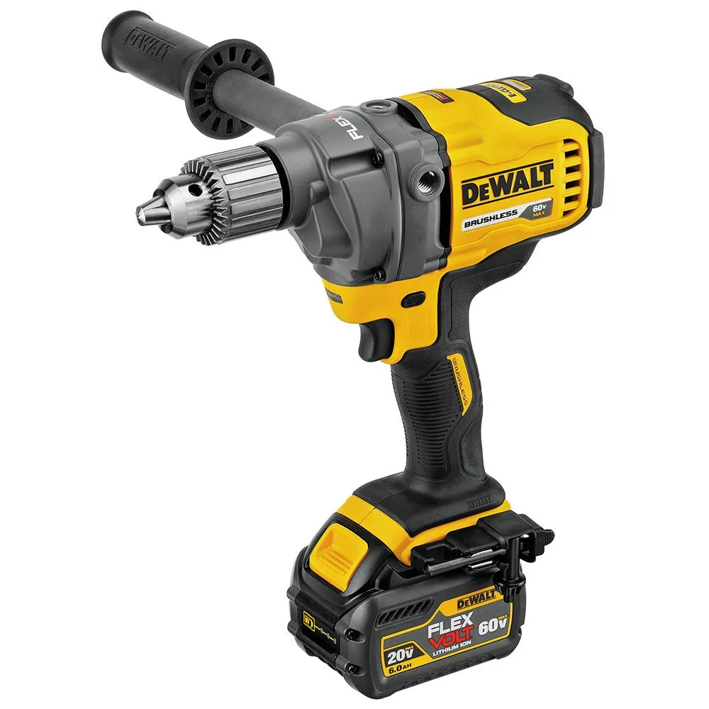 DeWALT DCD130T1 60V FLEXVOLT 1/2 Inch 6.0Ah E-Clutch Mixer/Drill Kit