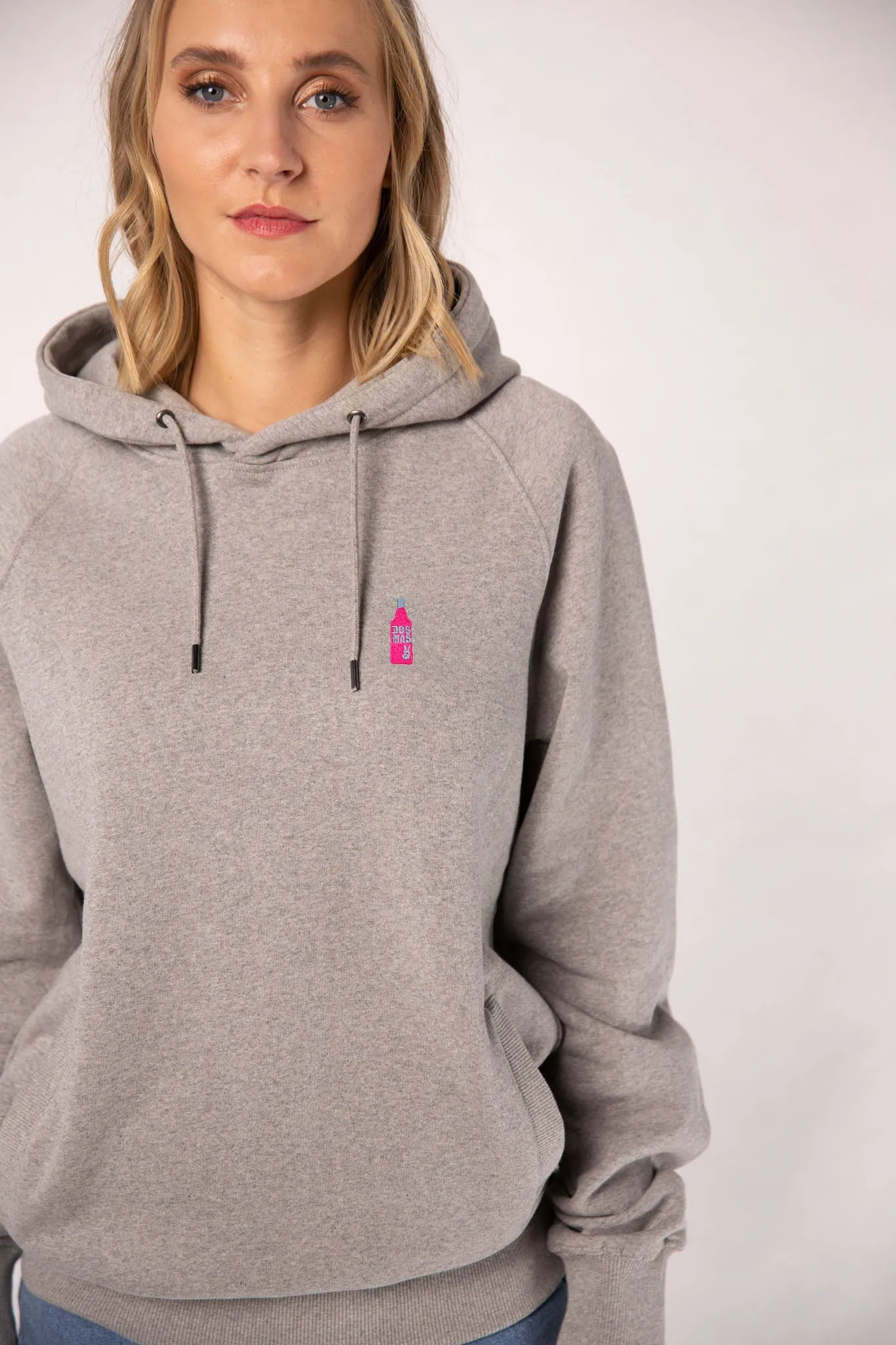 dos mas | Bestickter Bio-Baumwoll Frauen Hoodie