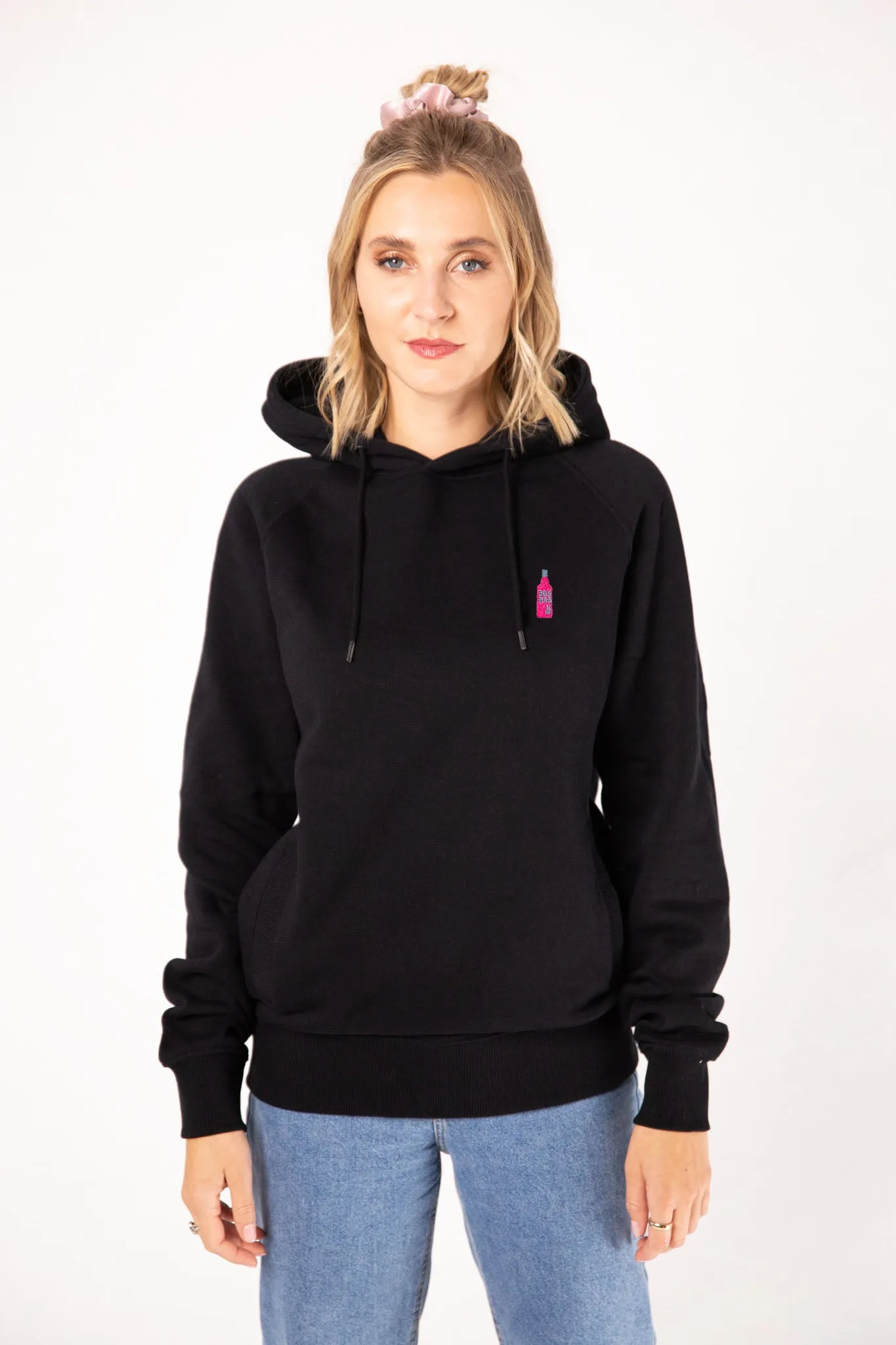 dos mas | Bestickter Bio-Baumwoll Frauen Hoodie