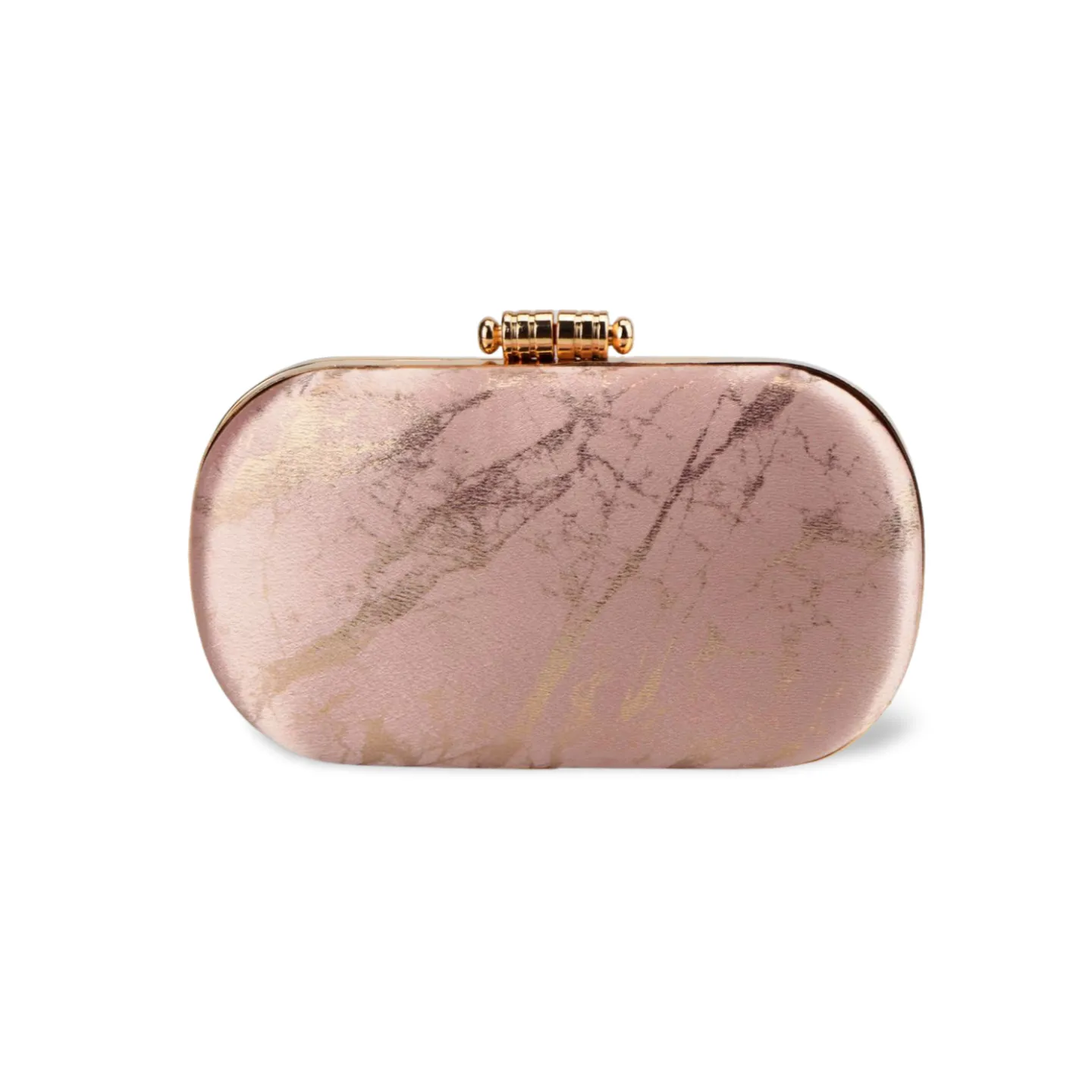 Elegant Embroidered Clutch Bag with Gold Chain