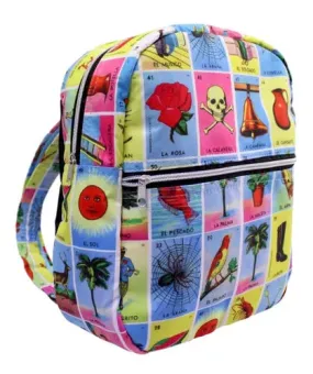 FET-0426 Bolso Mochila Estampado - Loteria