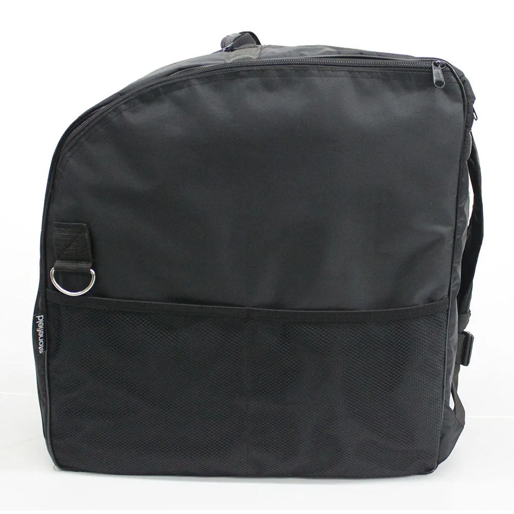 FET-0726-NEGRO Mochila Repartidora de Alimento/Pizza 16"