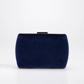 Francisca - Blue Velvet Clutch