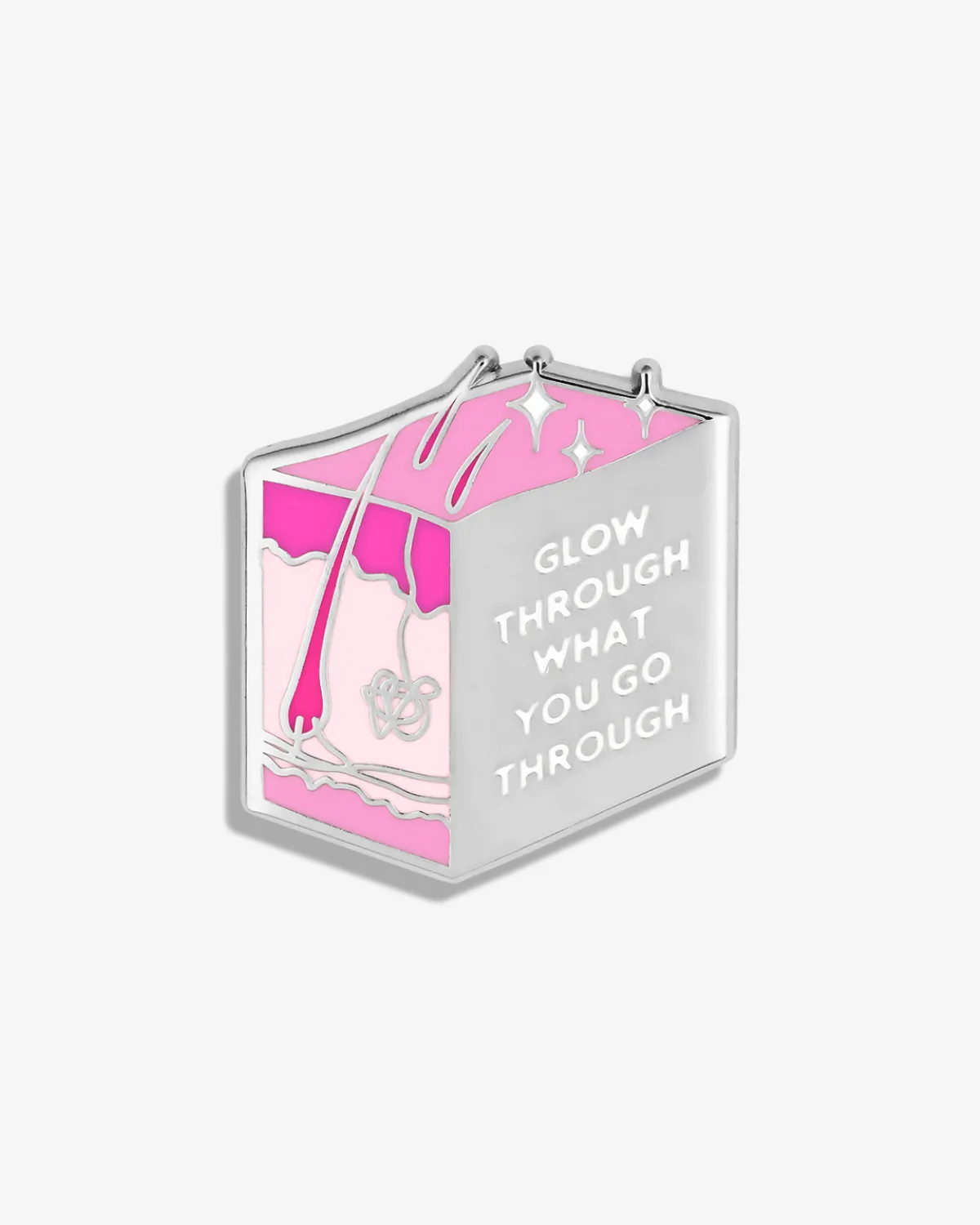 Glow Through What You Go Through (Skin) Lapel Pin