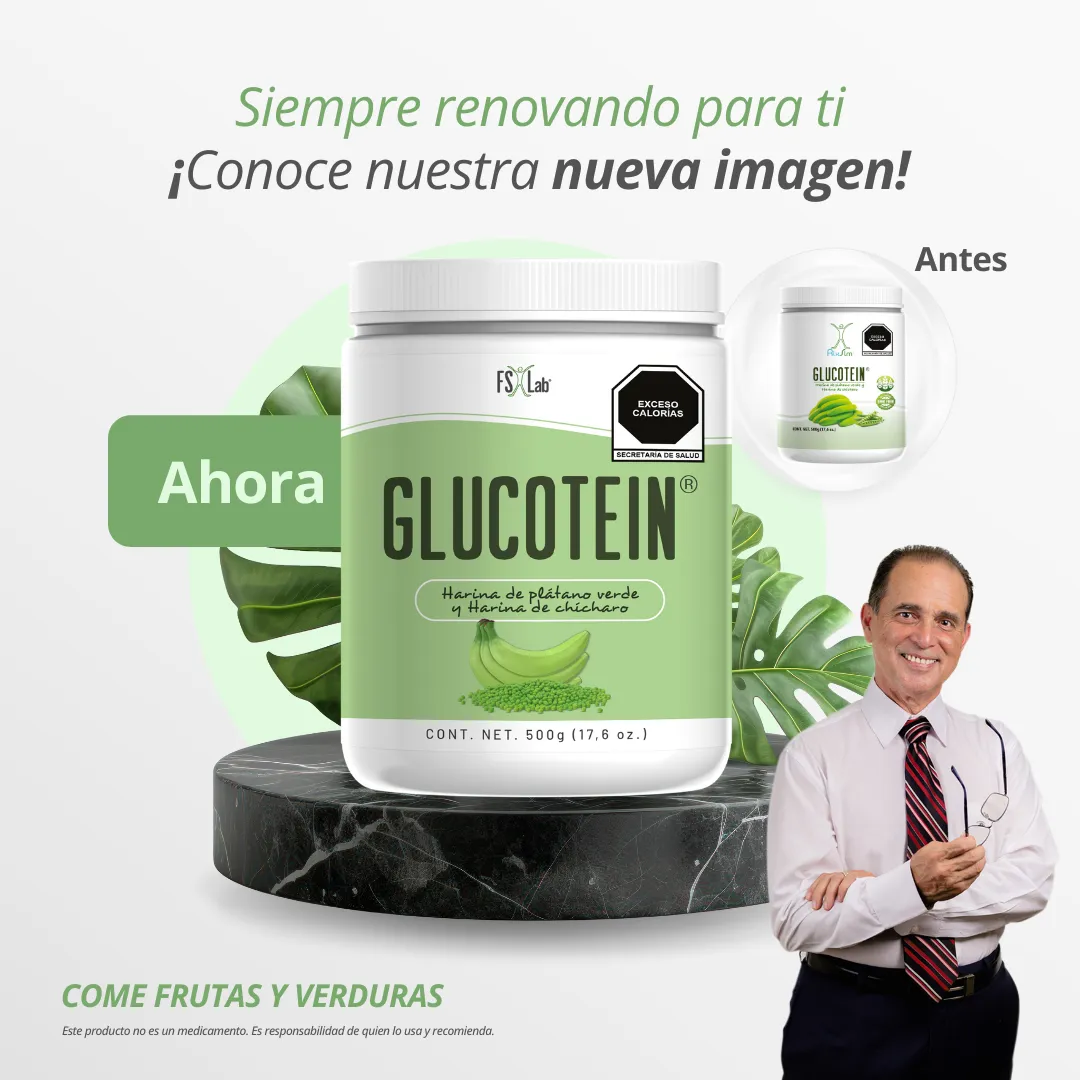 Glucotein (Harina de plátano verde y de chícharo)