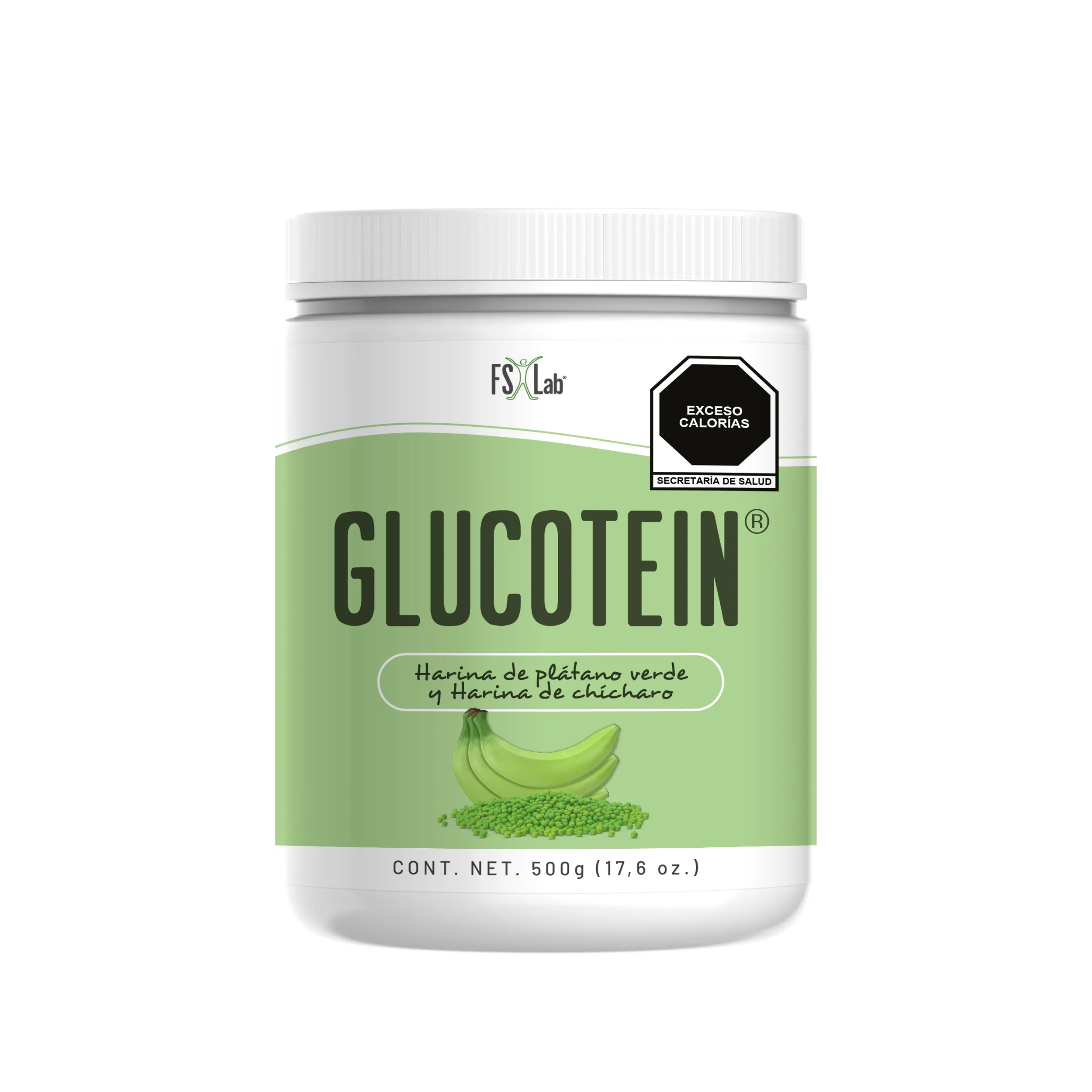 Glucotein (Harina de plátano verde y de chícharo)