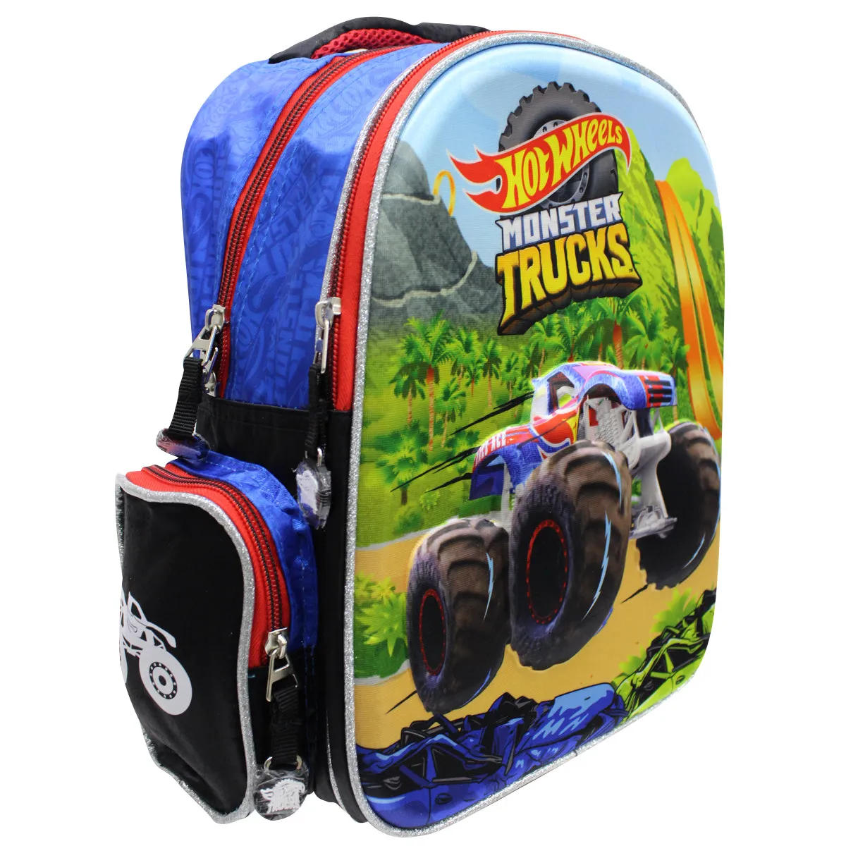 HWS011-BP150A Mochila Kinder Hot Wheels Monster Trucks