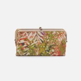 Lauren Clutch-Wallet in Printed Leather - Tropic Print