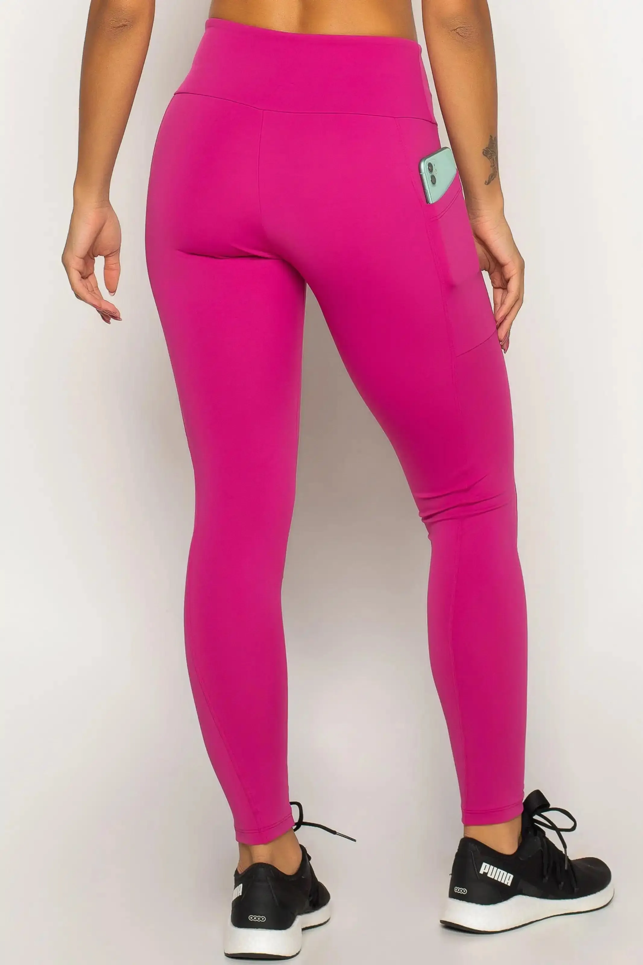 Legging Modeladora com Bolso Lateral Rosa Jaipur