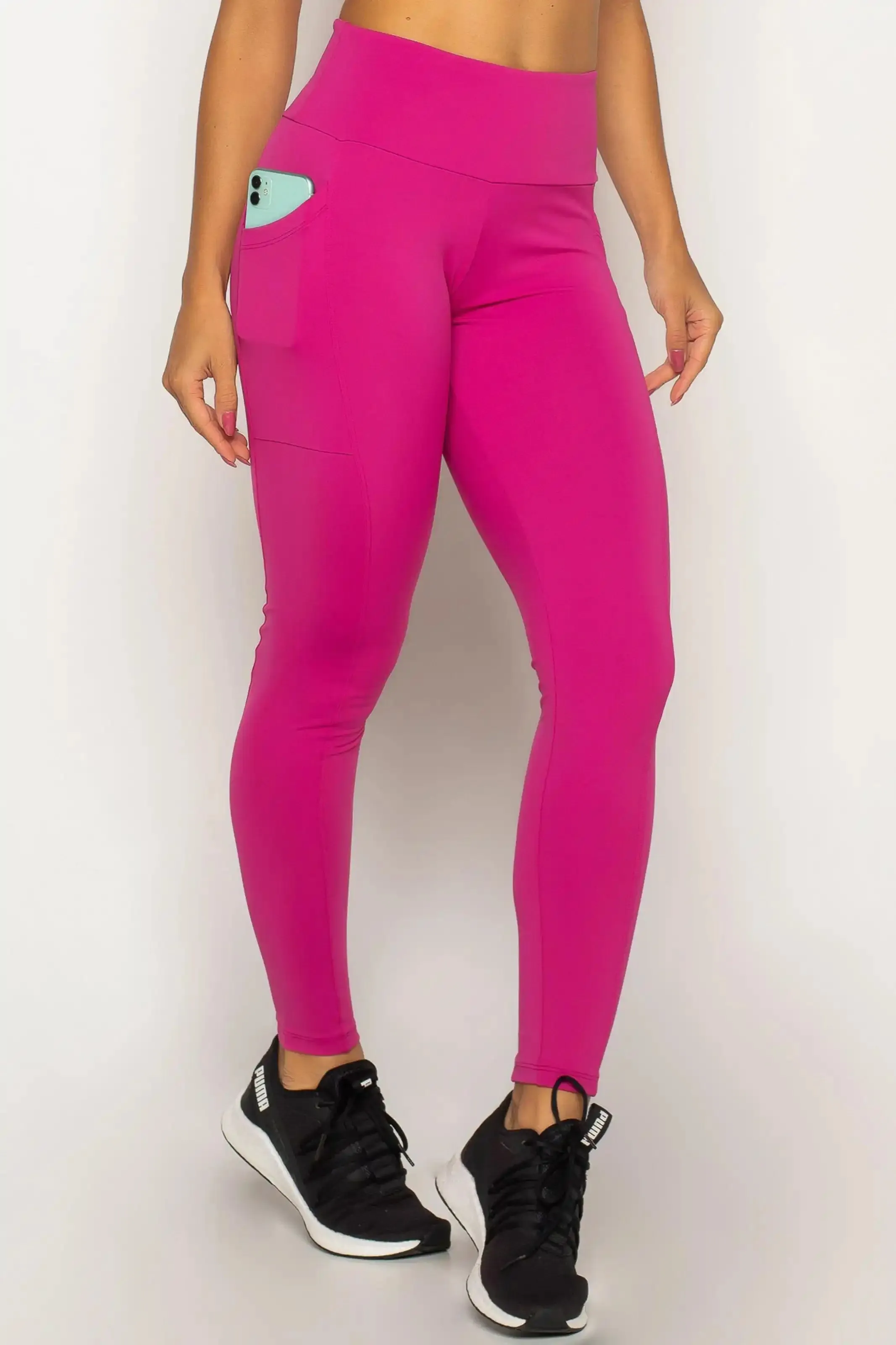 Legging Modeladora com Bolso Lateral Rosa Jaipur