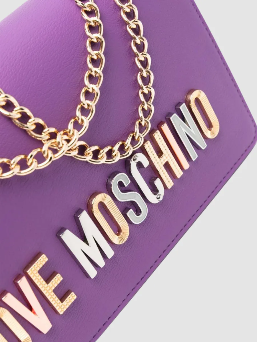 logo-lettering cross body bag love moschino