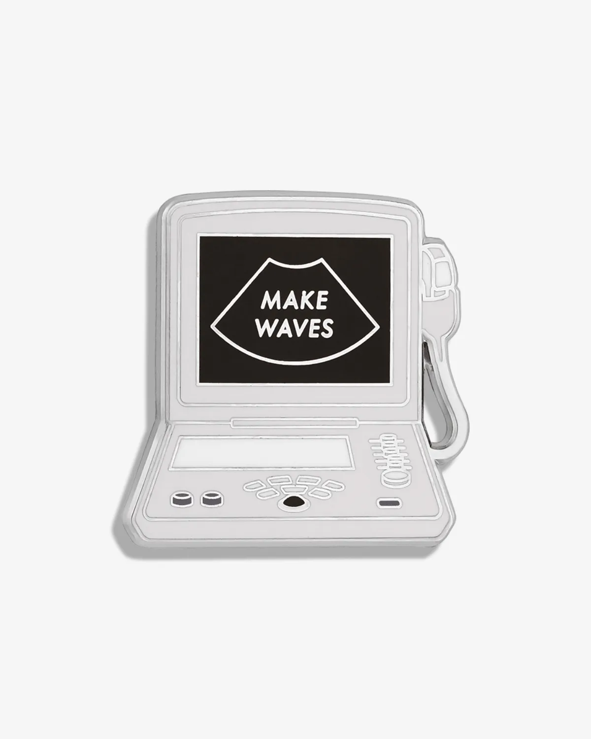 Make Waves (Ultrasound) Lapel Pin