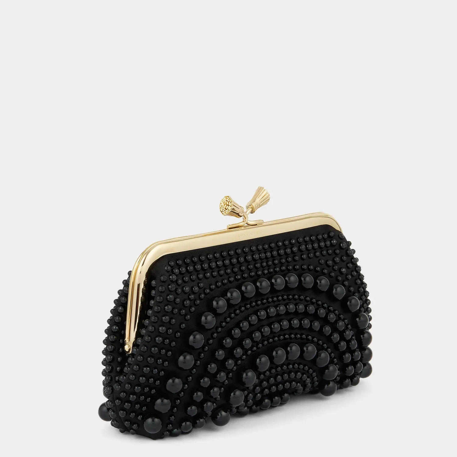 Maud Pearl Tassel Clutch