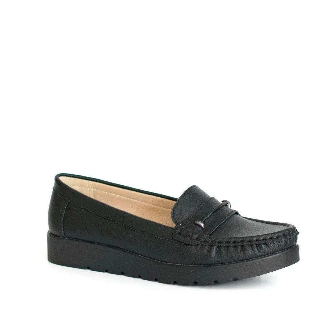 Mocasines Andrea negro para Mujer