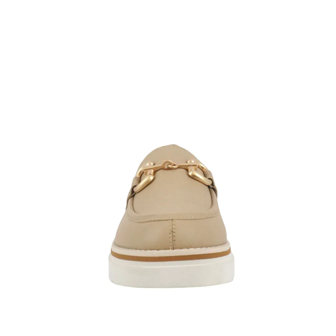 Mocasines Kensley beige para mujer