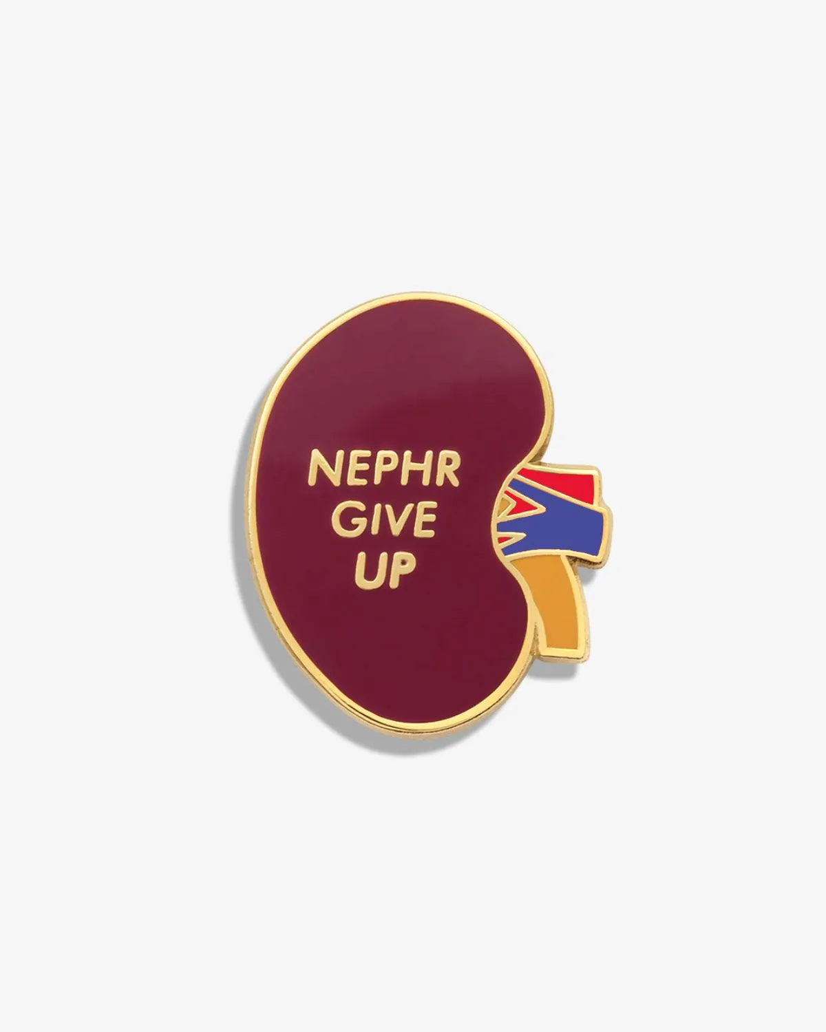 Nephr Give Up Lapel Pin