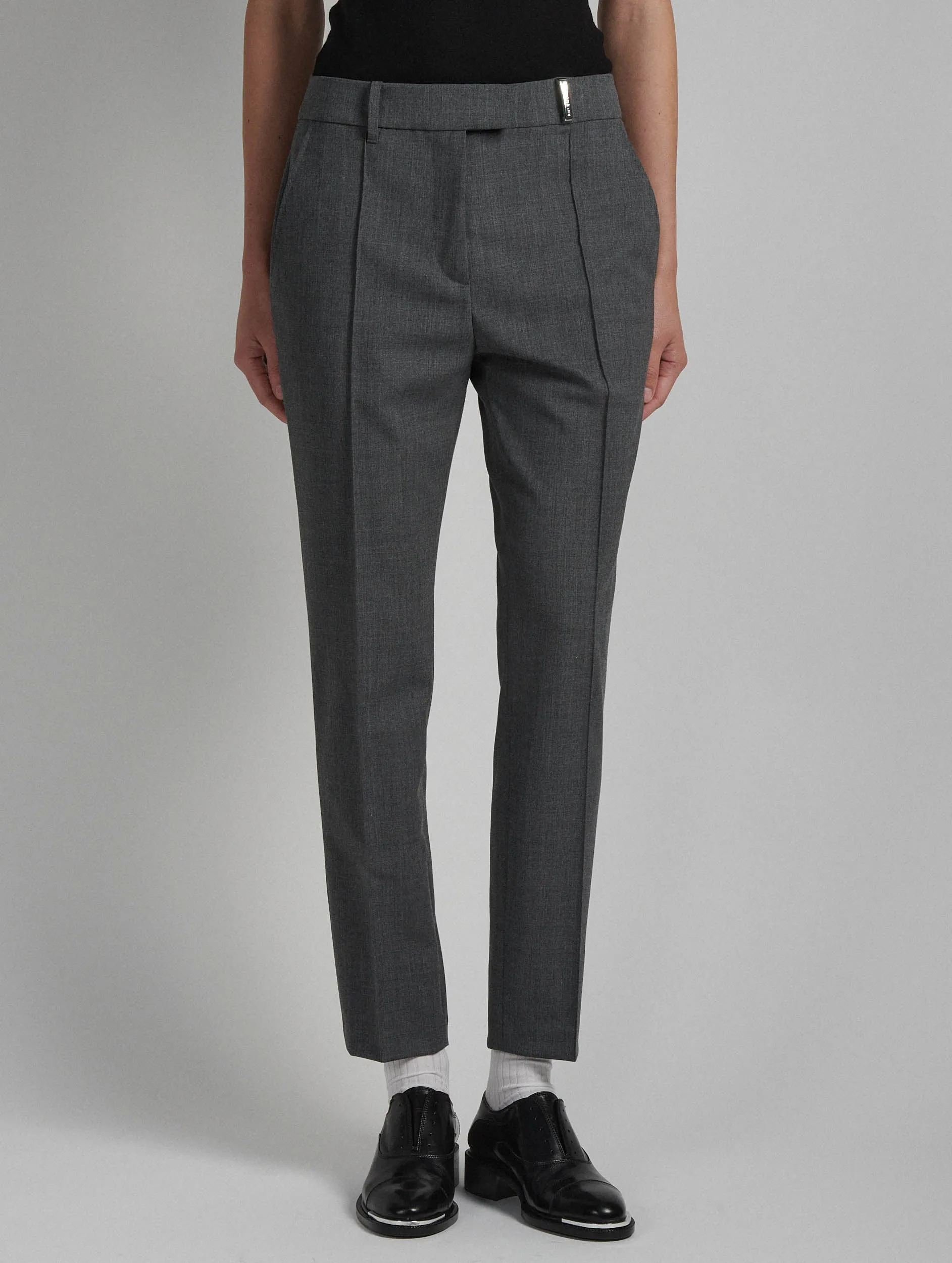 Pantalon Roxy en gabardine de laine gris