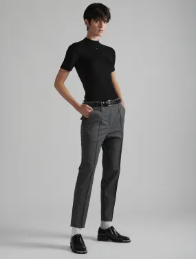 Pantalon Roxy en gabardine de laine gris