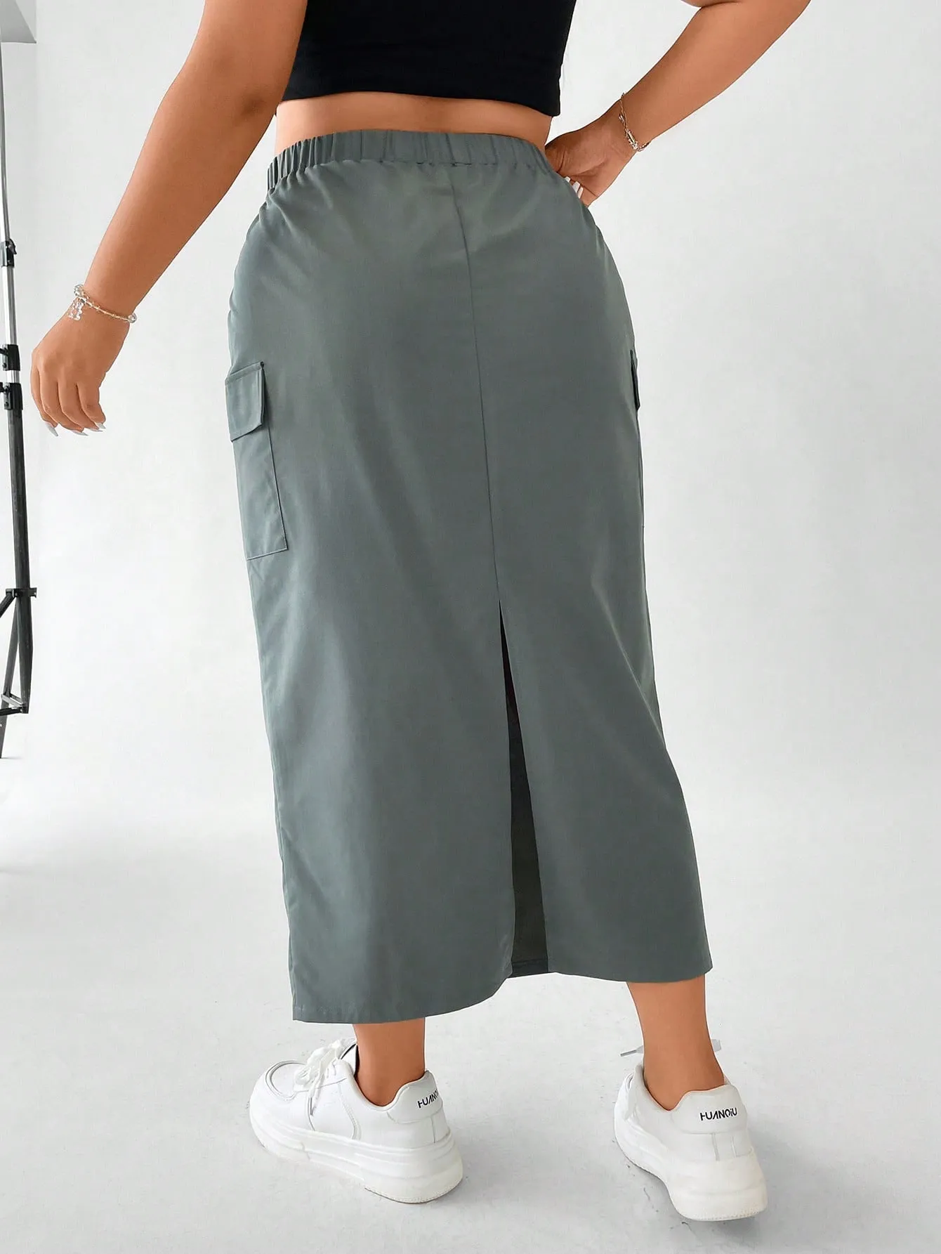 Saia Midi Jogger Plus Size