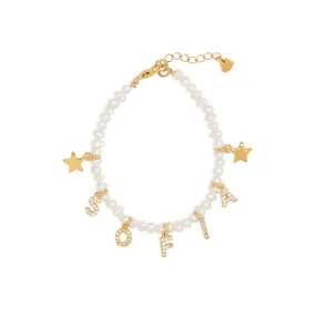 SAMPLE - PEARL SPARK NAME BRACELET