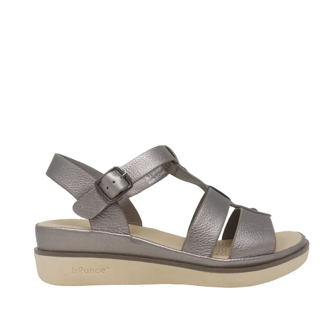 Sandalias Mila pewter para mujer