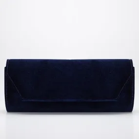 Scarlett - Blue Velvet Clutch