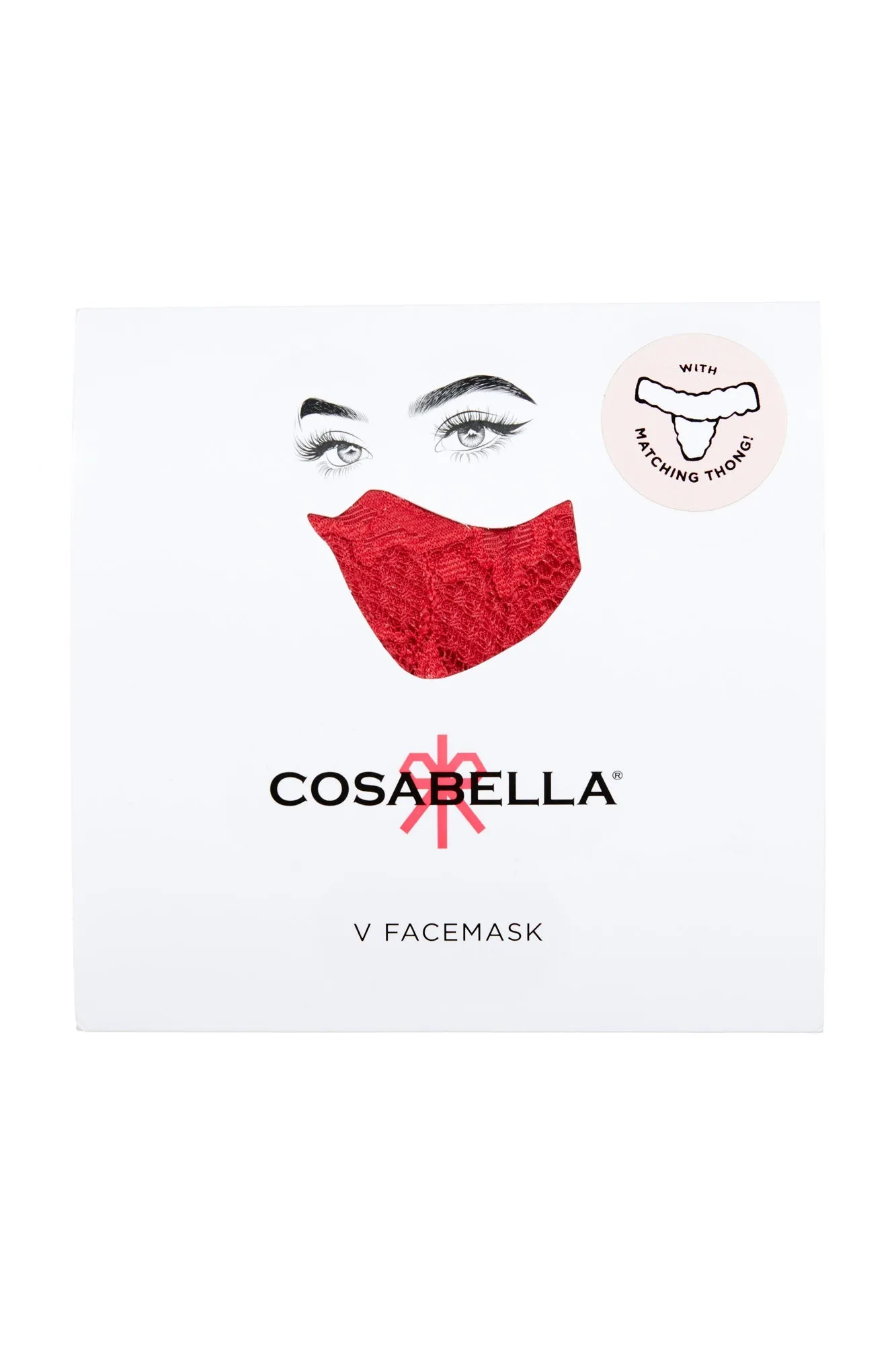 Set De Mascarilla En Forma De V Y Tanga Cutie