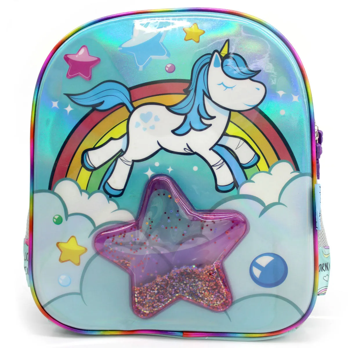 SKD-2039 Mochila Kinder Unicornio Glitter