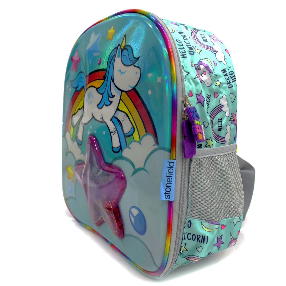 SKD-2039 Mochila Kinder Unicornio Glitter