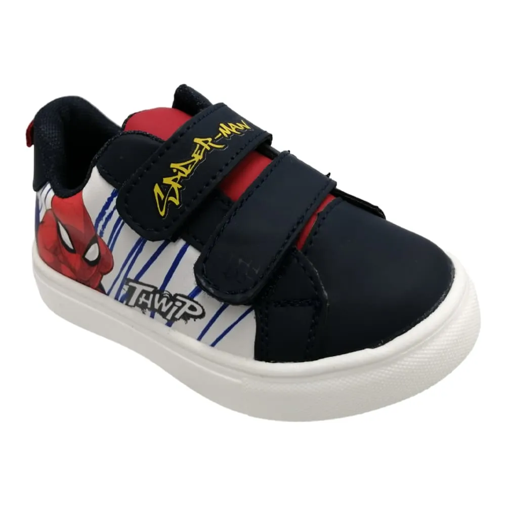 Tenis con Velcro de Spider Man para Niños Licencias 930510