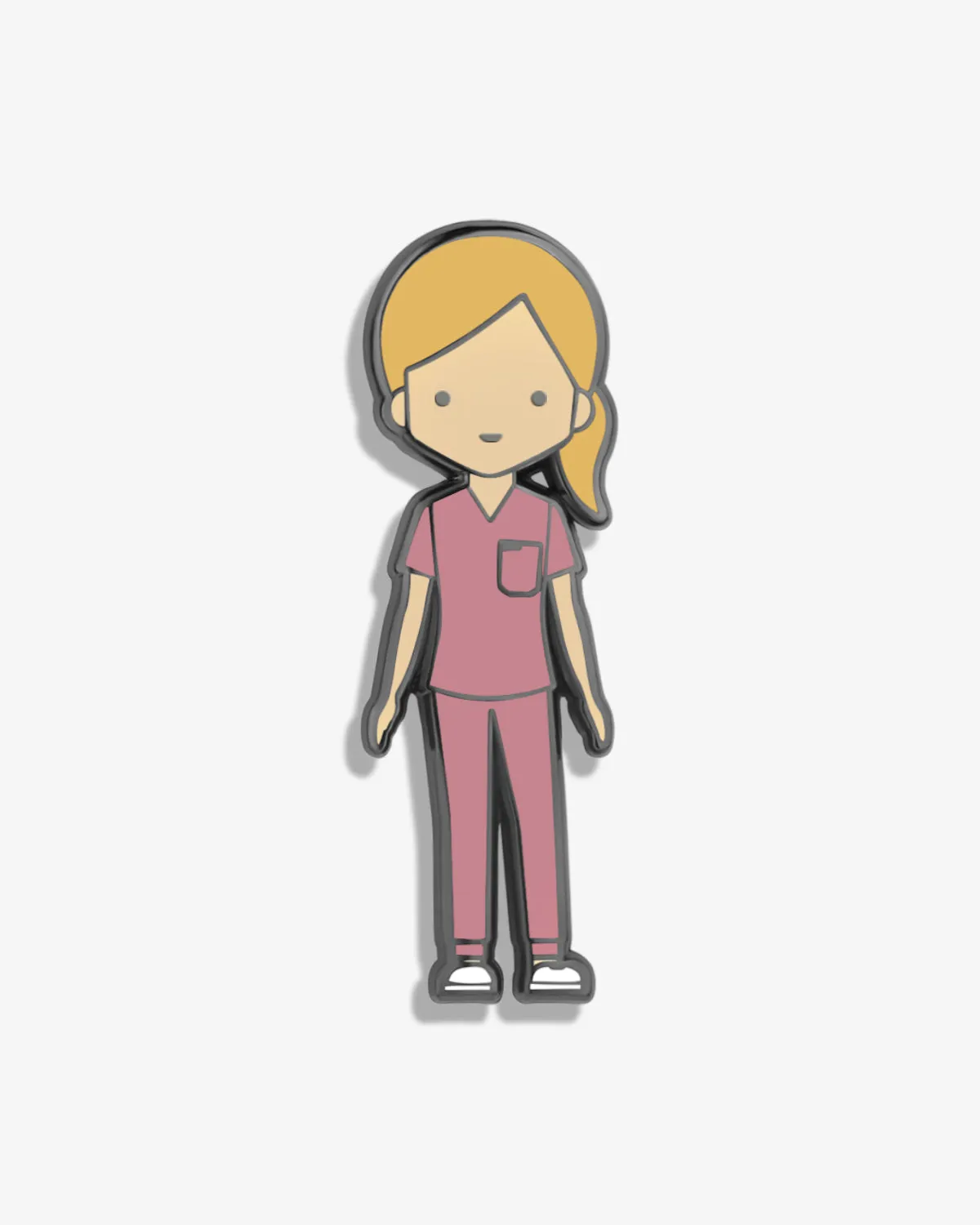 V-Moji | Healthcare Worker in Scrubs Lapel Pin